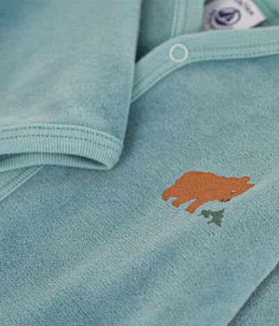 Pyjama bébé ours en velours