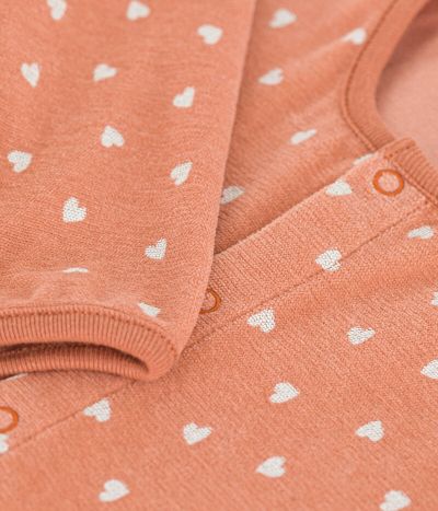 Pyjama bébé imprimé en velours