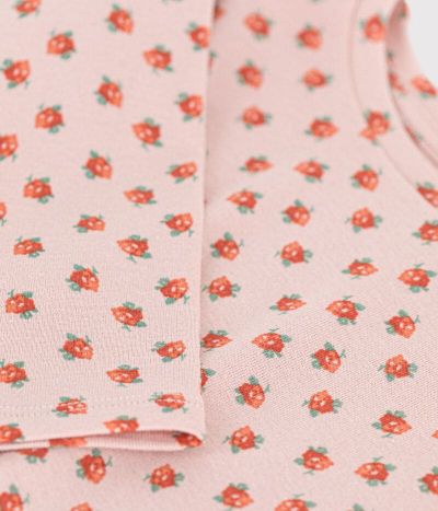 Tee-shirt manches longues en coton enfant fille