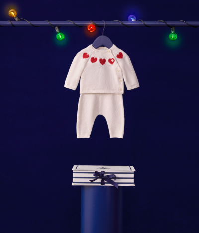 Ensemble 2 pièces en tricot bébé