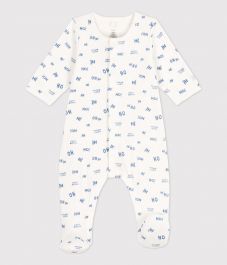 Pyjama Bébé Petit Bateau En Tubique - Imprimé, Boutons-pression, Mixte - Doux Et Confortable
