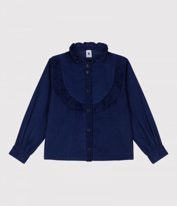 Blouse en velours fin enfant fille