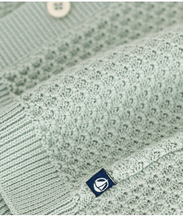 Cardigan en tricot de coton bébé