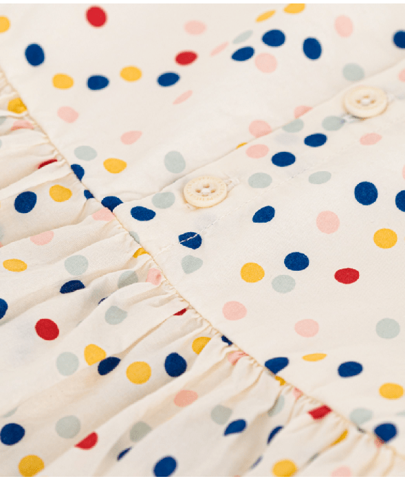 Robe sans manche en popeline bébé