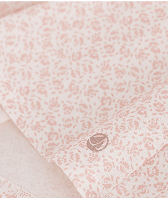 Chemise de nuit en coton motif fleurs enfant