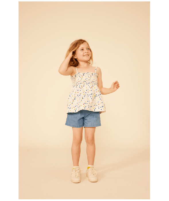 Short en denim léger enfant fille