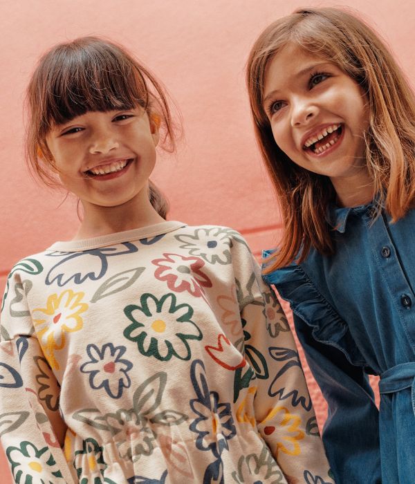 Robe manches longues en molleton enfant fille