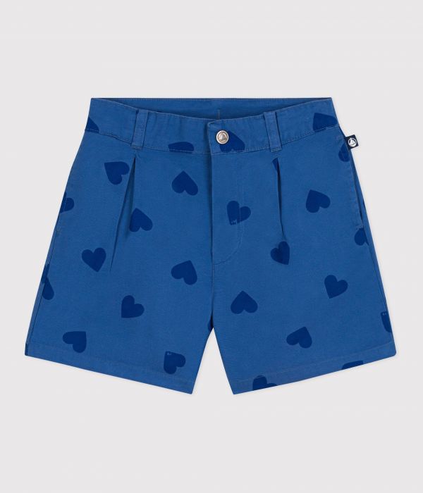 Short enfant en coton cœurs