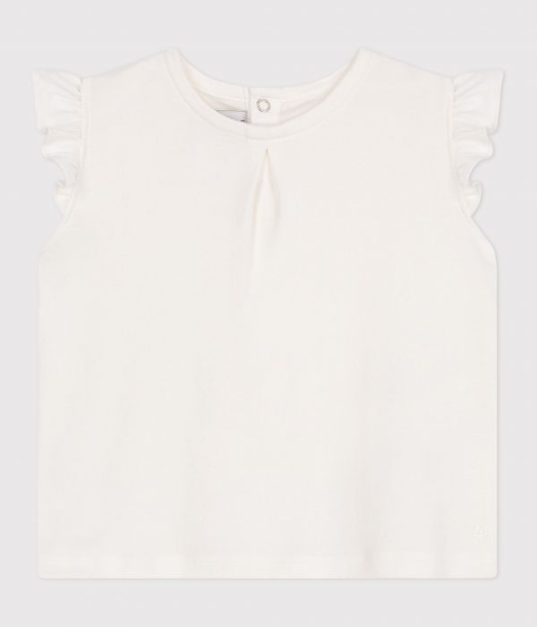 Blouse bébé en coton sans manches