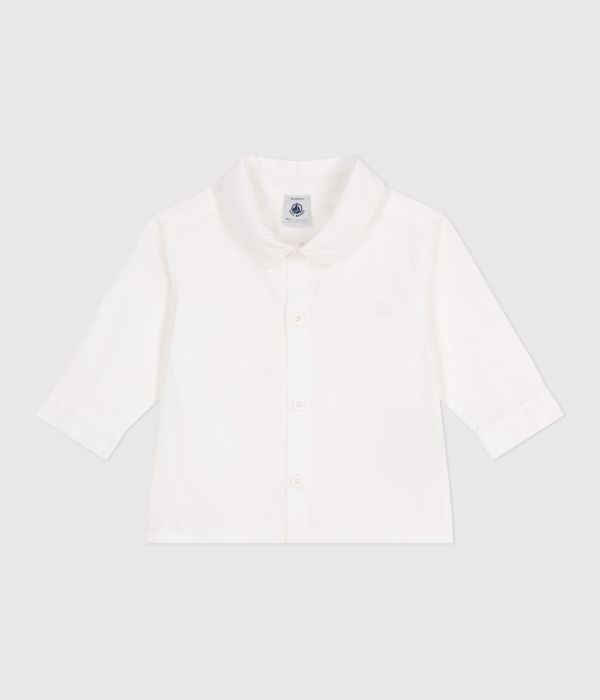 Chemise bébé en coton unie