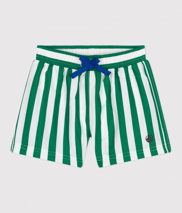 Short de bain bébé, imprimé rayé