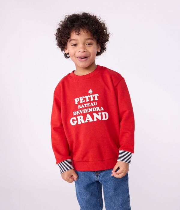Sweatshirt enfant en coton imprimé
