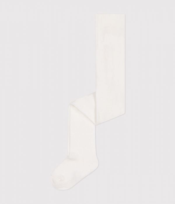 Collant uni en jersey de coton uni bébé
